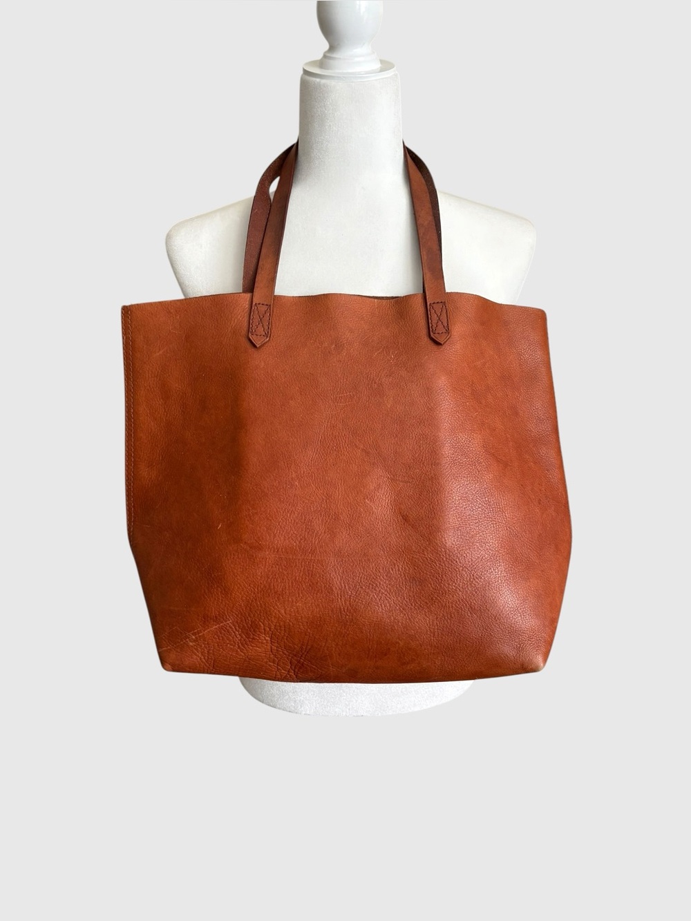 Classic Brown Leather Tote Bag - Madewell
